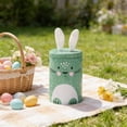 thumbnail image 6 of AURIGATE Easter Bunny Tin Canister 4.13×6.3in, Cute Rabbit Shaped Metal Storage Container, Festive Candy Jar & Gift Box for Easter & Spring, 6 of 6