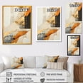 thumbnail image 4 of Designart "Radiant Dreamscape of Yellow Sunset IV" Abstract Framed Wall Art - Modern Yellow Abstract Collages Entryway Framed Wall Art, 4 of 6