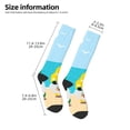 thumbnail image 3 of Bingfone Compression Socks for Women and Men Long Socks for Running Athletic Cycling Nurse-Gnomes On The Beach, 3 of 8