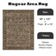 thumbnail image 2 of Alfombra HUGEAR, lavable a máquina, color marrón, 240 x 300 cm, para interiores y exteriores, 2 of 8