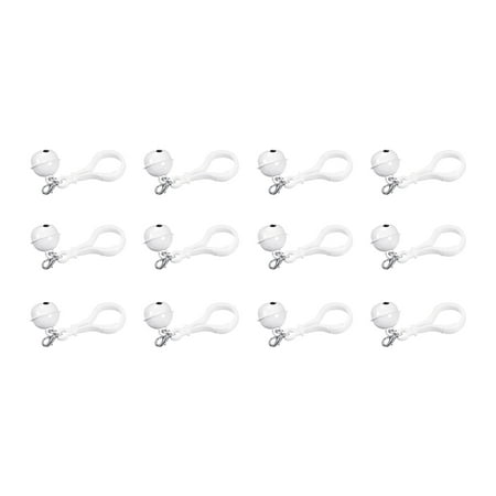 

Uxcell 12Pack Pet Bells 26mm/1.02 Dia White Plastic Lobster Clasp Jingle Bells for DIY Crafts Hanging Ornaments