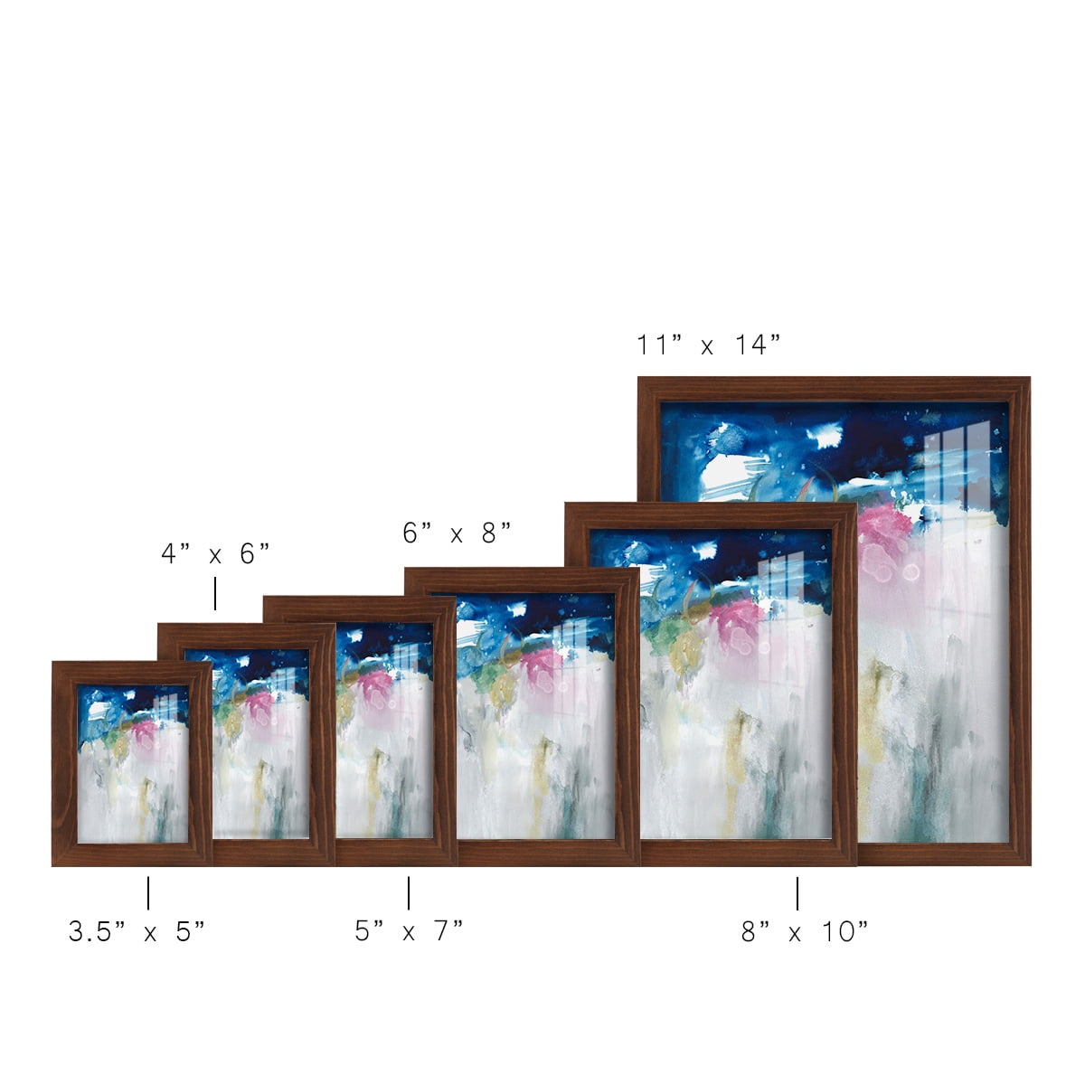 Rising I - Framed Print w/glass - Chestnut