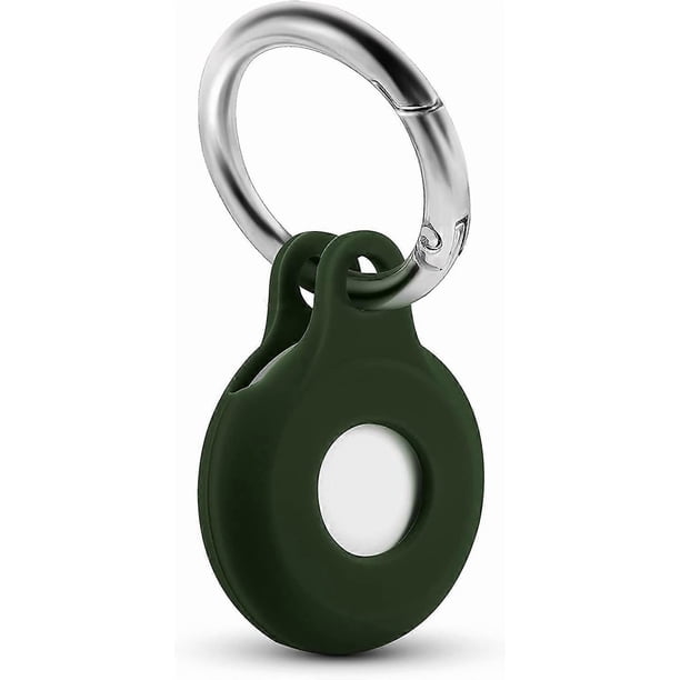 AirTag Case Compatible with Apple AirTag Case for AirTag Keychain,Pet AirTag Collar-Dark Green Dark Green 1Pack
