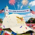 thumbnail image 2 of 3PCS 250th Anniversary USA Baseball Cap,Adjustable Retro Embroidered Hat for Men Women Gifts (Beige), 2 of 6