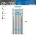 thumbnail image 2 of Techni Home 48" W PVC Foldable Accordion Doors or Privacy Room Divider for Internal Use, Gold, 2 of 5