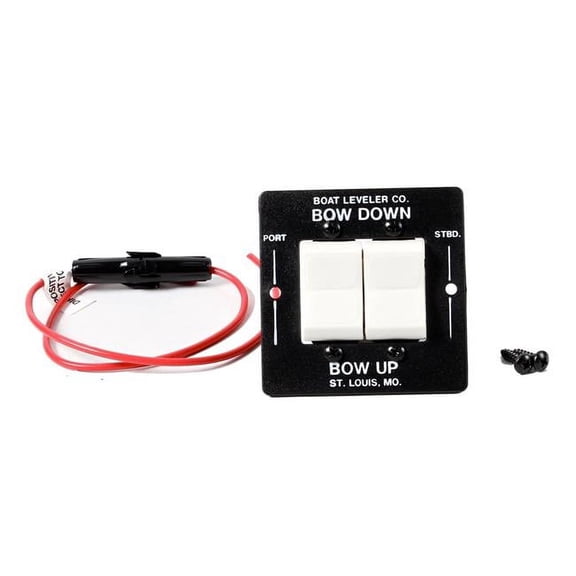 Boat Leveler Waterproof Trim Tab Switch with Buttons, Black & White