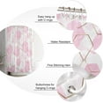 thumbnail image 4 of Polyester Fabric Pink Geometric Shower Curtain, Yellow Modern Abstract Art Aesthetics, Waterproof Bathtub Curtain Bathroom Decor Set with Hooks 48 x 72 Inches,, 4 of 6
