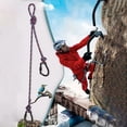 thumbnail image 1 of Cordón de seguridad resistente, arnés de detención de caídas para escalada, montañismo, rapel, eslinga, ganchos para cinturón, correas protectoras, 1 of 8