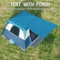 thumbnail image 2 of PORTAL 6 Person Camping Tent with Porch, Family Camping Tent with Tall Height, Water Resitant Large Tent for Camping, Backyard, Blue, 2 of 7