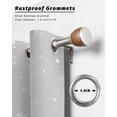 thumbnail image 6 of Outdoor Curtains for Patio, Grey Snowman Christmas Waterproof Blackout Outside Curtain for Porch/Pergola/Gazebo, Xmas Berry Winter Snowflake Thermal Insulated Drapes for Cabana, 1 Panel, 54 x 84 Inch, 6 of 8