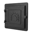 thumbnail image 1 of Criditpid Fireplace Cast Iron Chimney Clean Out Door, Prepared with Flanged Frame, 8 by 8 Inch, Black, 1 of 9