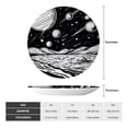 thumbnail image 2 of Picia Cosmic Landscape Celestial Art Pattern Bone China Decorative Plate – Wall Decor with Stand and Adhesive, Elegant Ornament for Living Room, Office, or Entryway-7in, 2 of 6