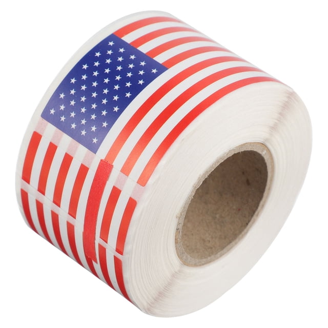 250 pegatinas con la bandera de Estados Unidos para el Día de la Independencia, para regalar en álbumes de recortes.