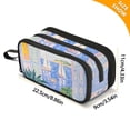 thumbnail image 4 of FORMRS Pencil Case with 3 Compartments Zipper Pouch, Elementary School Level and up, Seaside Boat, 4 of 8