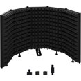 thumbnail image 1 of Temgcuam Microphone Isolation Shield &acirc; Foldable & Adjustable Soundproof Panel for Recording, Podcasting, Vocal Booth, Studio, 1 of 6