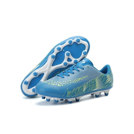 

Tenmix Kids Outdoor Comfort Sport Sneakers Lace Up Boys&Girls Training Wear-resistant Round Toe Football Shoes