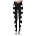 thumbnail image 3 of WILLBEST Leggings Estampados Para Mujer, Pantalones de Yoga de Cintura Alta Con Realce Para Fitness, Entrenamiento, Correr, Deportes, Cómodos, Elásticos y Suaves, Ropa Deportiva Mediana, 3 of 4