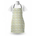 thumbnail image 3 of Cactus Apron, Repetitive Cacti in Pots Monstera Plants on Pastel Tone Backdrop, Unisex Kitchen Bib with Adjustable Neck for Cooking Gardening, Adult Size, Eggshell Khaki, by Ambesonne, 3 of 4