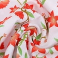 thumbnail image 1 of Tissu Imperméable Imprimé au Mètre pour Coussin Nappe Blanche + Fleur, 1 of 8