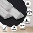 thumbnail image 3 of 3 Set Peel and Stick Wall Molding Kit, Self Adhesive Wainscoting Panels, Ready to Assemble Accent Wall Trim for Interior Wall Moulding Decor (31"x54"), 3 of 7