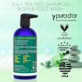 thumbnail image 5 of PURA D'OR 3-in-1 Tea Tree Shampoo, Body & Foot Wash, Shampoo - Total Body Care, 16 Fl Oz, 5 of 5