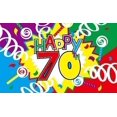 thumbnail image 1 of QIFEIHA Happy 70th Birthday Flag 3x5 Feet Banner Flag, 1 of 3