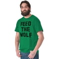 thumbnail image 6 of Feed The Wolf Sarcastic Hangry Gym Men's Graphic T Shirt Tees Brisco Brands S, 6 of 6