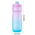 thumbnail image 3 of Outdoor Cycling Sports Water Bottle 650ML Road Bike Portable Kettle with No Lift Nozzle Leakproof Water Cup Enduring White powder, 3 of 4