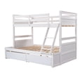 thumbnail image 6 of [US IN STOCK] Twin over Full Bunk Bed with Storage - White(OLD SKU :LP000022AAK), 6 of 9