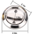 thumbnail image 3 of Joywei Poignées de Porte Encastrées en Acier Inoxydable 304, Serrure de Porte Cachée, Fond de Tv Mur Porte Cachée Poignée de Porte Dissimulée avec Serrure, 3 of 6