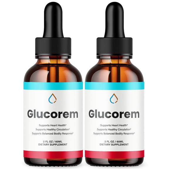 Glucorem Advanced Formula Drops Natural Support Supplement 60 Servings