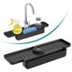 thumbnail image 1 of ckepdyeh Protector contra salpicaduras de silicona para grifo de cocina Protector contra salpicaduras para fregadero Bandeja colectora de agua para grifo mejorada Soporte para esponja para fregadero, 1 of 6