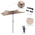 thumbnail image 4 of Costway 97.20 Inches Beige Patio Umbrella, Water-Resistant, 4 of 9