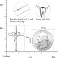 thumbnail image 3 of JUSIP 925 Sterling Silver Cross Necklace for Women Men 5A CZ Birthstone Necklaces 14K Gold Plated or Rose Gold Necklace for Easter or Mother's Day, 3 of 6