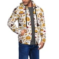 thumbnail image 2 of Naloa Thanksgiving Men’s Hoodies, Zip up Hoodie, Sweatshirts,Hoodies for Men Sizes S-3XL-Small, 2 of 5