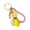 Pink rope, variant on Sturdy Metal Lemon Keychain Includes Multi Color Ropes Portable 40g Keychain Decors For Car Keys Or Bag Decors