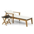 thumbnail image 1 of Gymax Set Of 2 Outdoor Chaise Lounge Chair Set w/ Armrests & 4-Level Backrest for Poolside, 1 of 6