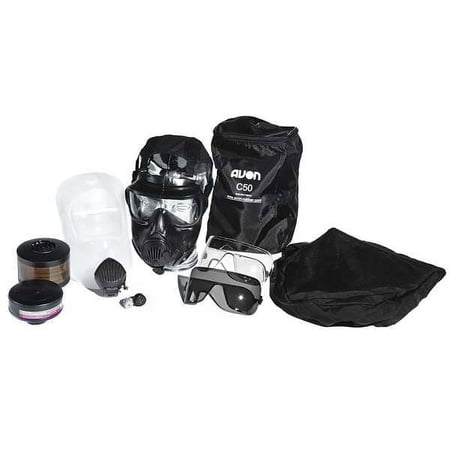Avon Protection Gas Mask,L,Rubber 70501-555