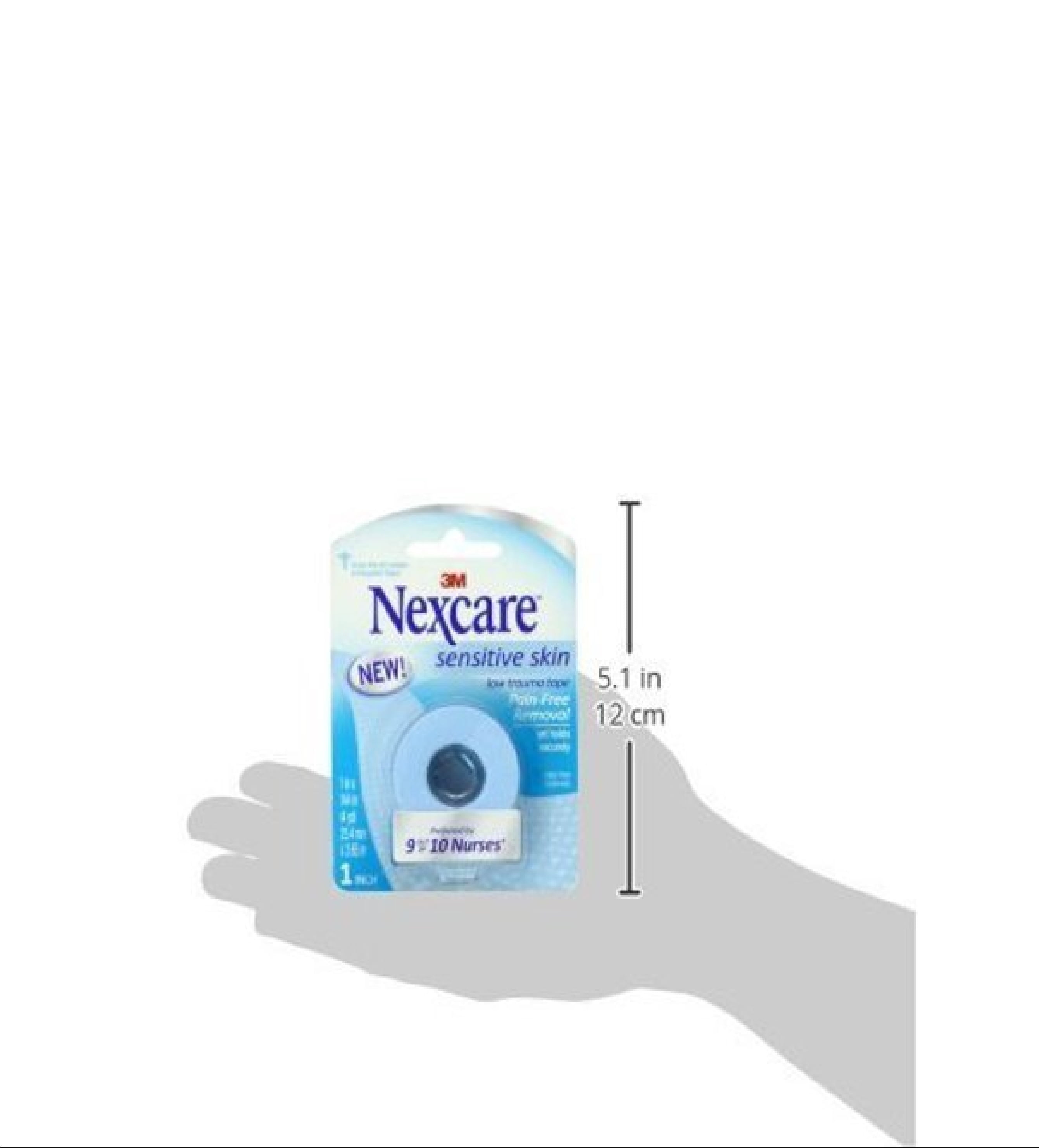 Nexcare Strong Hold Pain-Free Removal Tape SST-1-CA, 1 In X 4 Yd (25,4mm X  3,65 M) 22172 - Strobels Supply