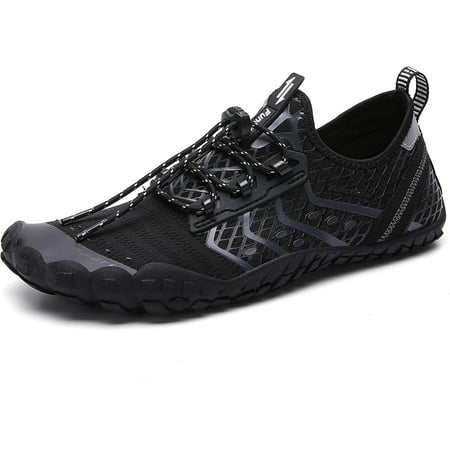 

Water Shoes Beach Sports for Boating Fishing Diving Black Grey (45 Inner Length: 288mm)