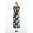 thumbnail image 3 of Robe Longue Simple Hawaïenne pour Femme à Manches Cap Luau L Midnight Bloom, 3 of 5