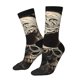 thumbnail image 1 of Balery Vintage Pattern Flower Skull Calcetas Largas con Estampado para Hombre y Mujer – Suaves y Transpirables, Talla Única (US 5-11), 1 of 6