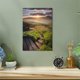 thumbnail image 5 of Arte mural de paisaje con montañas, lago y atardecer. Cuadro con amanecer y pastizal, ideal para decorar dormitorios, escaleras y todo el hogar., 5 of 6