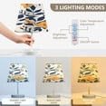 thumbnail image 4 of Hand Drawn Floral Flower Desk Lamp LED Table Nightstand Lamps with 3 Color Temperatures for Home Bedroom Living Room Decor 8x12, 4 of 8