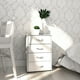 thumbnail image 1 of Cajonera − Nápoles. Cajonera Multiusos, Mueble Con Cajones, Credenza Cómoda Para Ropa, 4 Cajones (Blanco texturizado), 1 of 9