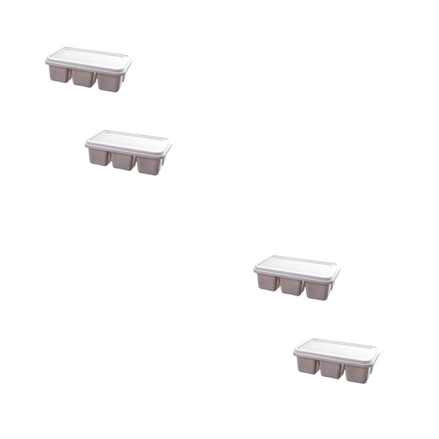 Inteprter 2 piezas de accesorios para equipos de bandeja de hielo, caja de sujeción de bloques, accesorio para hacer refrigerador, molde Simple con tapa, Inteprter CBP463467
