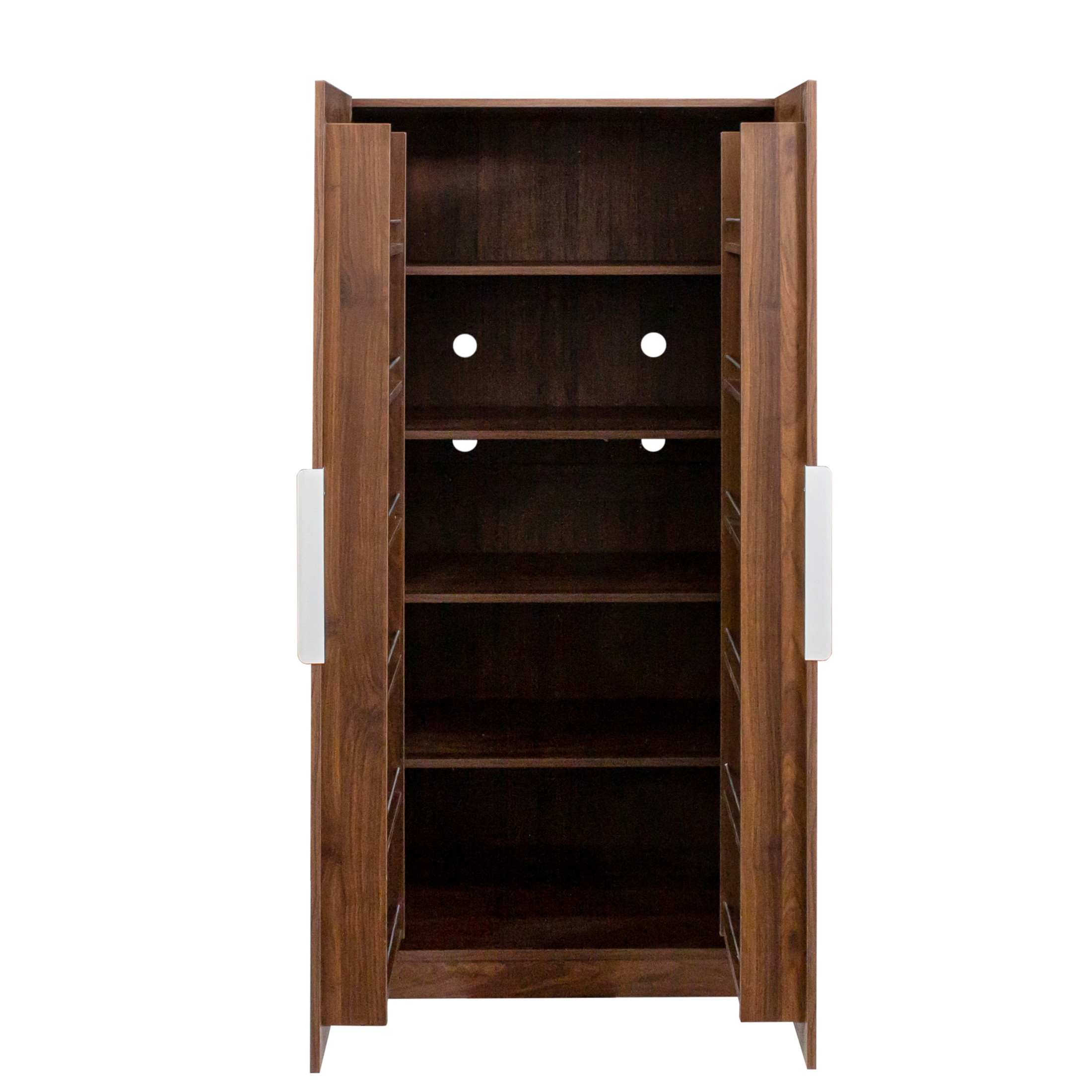 Noble House Kitchen Pantry Storage Cabinet, Freestanding Buffet Sideboard with Doors & Shelves, for Dining Room, Walnut