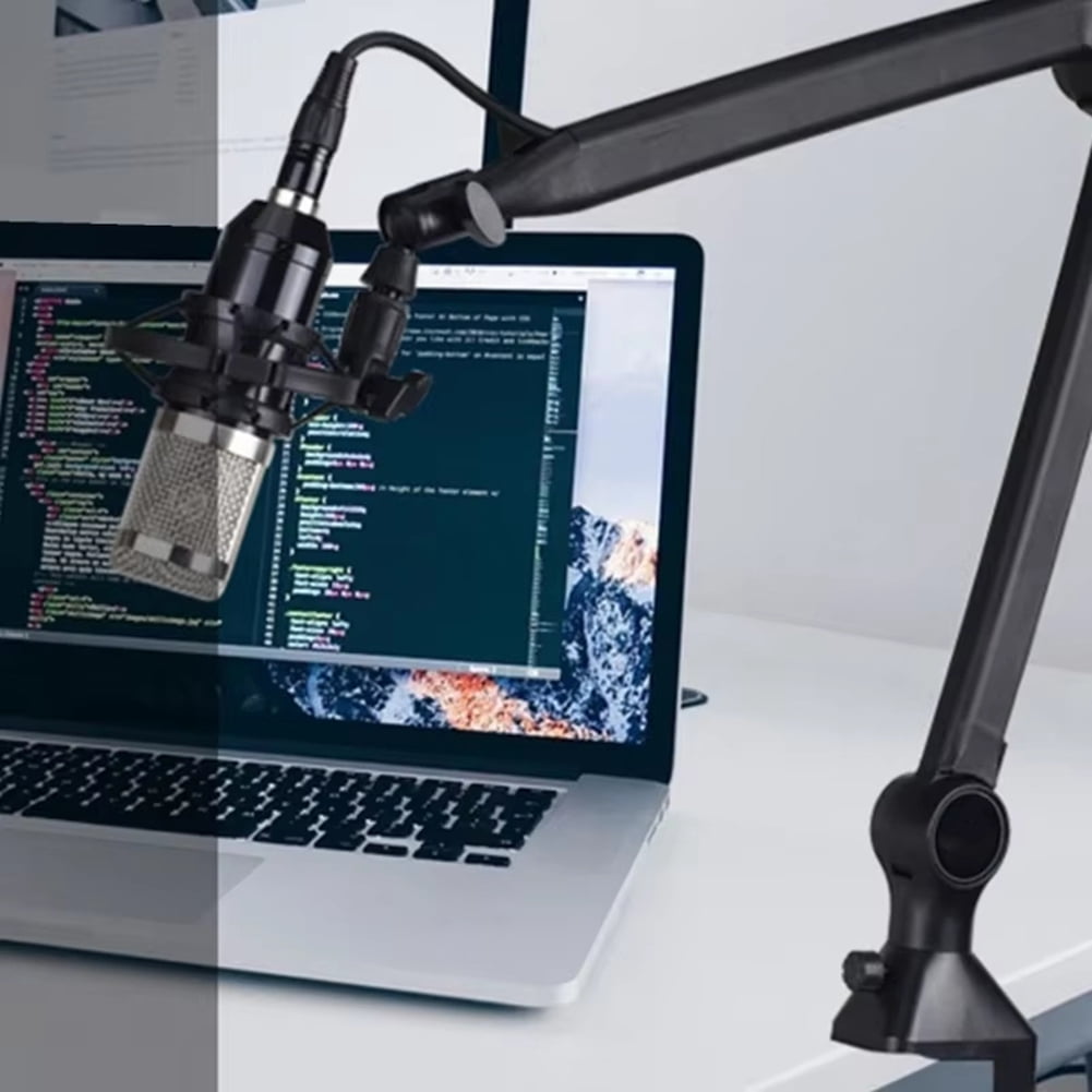 New Desktop Microphone Holder Adjustable Mic Cantilever Stand Suspension Boom Scissor Arm for Live Streaming