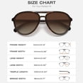 thumbnail image 3 of Fozono Classic Retro Aviator Sunglasses for Men and Women, UV Protection, 3 of 5