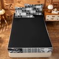 thumbnail image 4 of meiyoeat Western Cowboy Bull Skull Zipper Full Size Comforter Sets with Fitted Sheet and 2 Pillowcases For Boys,Rustic Farmhouse Cabin Zipper Bedding Set,Reversible,4 Pieces, 4 of 7